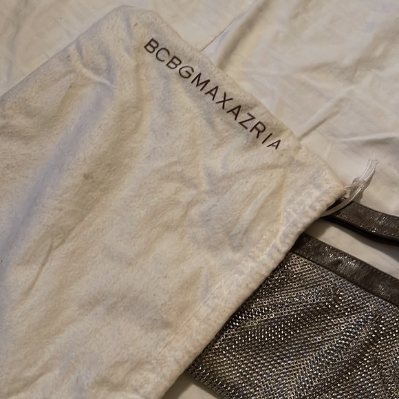 BCBG Maxazria silver clutch purse. - Picture 2 of 2